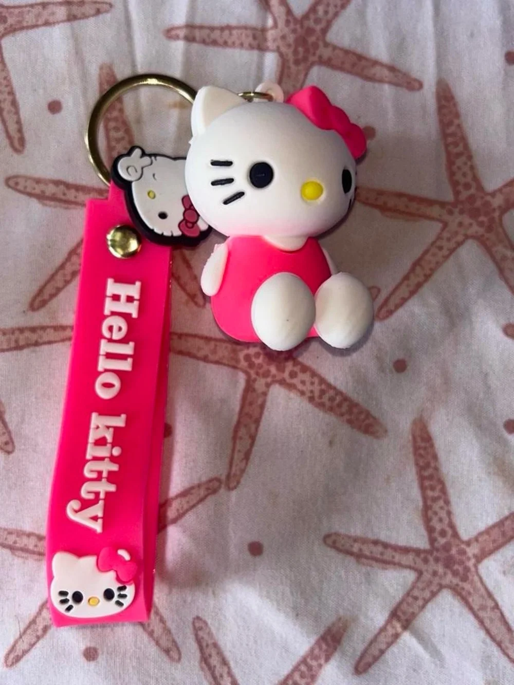 Hello Kitty Pink and Hot Pink Keychain Duo - Kids Accessories